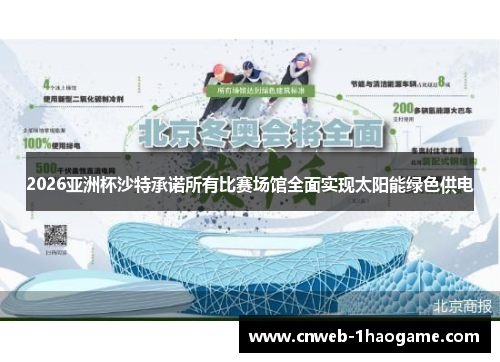2026亚洲杯沙特承诺所有比赛场馆全面实现太阳能绿色供电 2026亚洲杯沙特承诺所有比赛场馆全面实现太阳能绿色供电