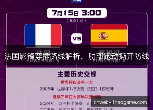 法国影锋穿插路线解析，肋部跑动撕开防线
